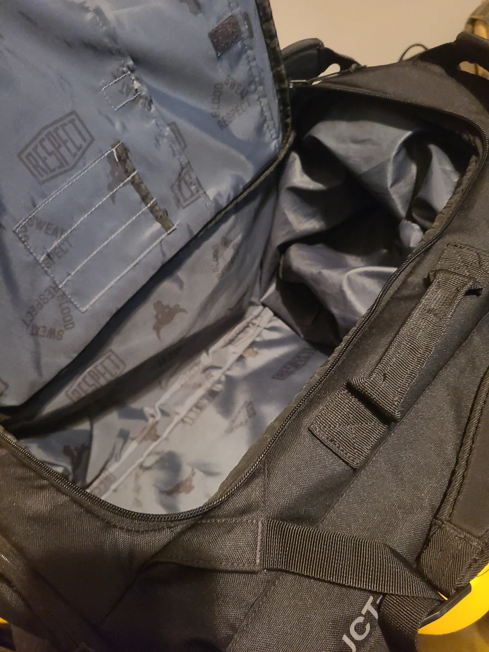 Under Armour Project Rock PRJCT-3 Duffle Bag Backpack Black Gray Gym Casual